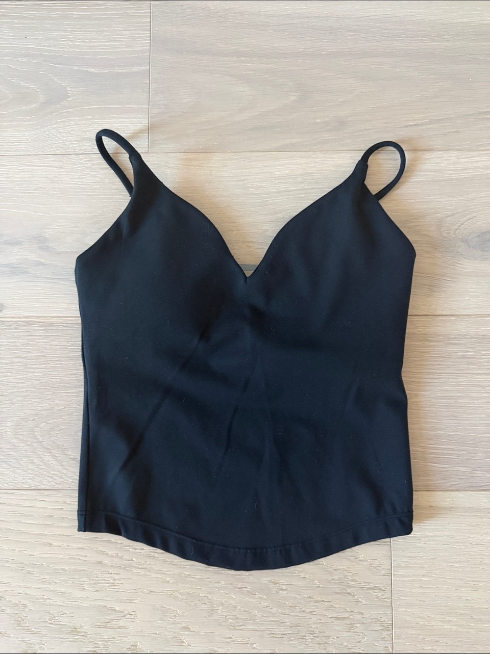 CSB Black V-Neck Camisole Top - Women - XS